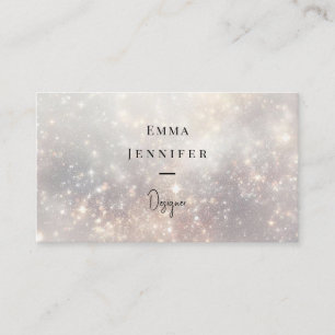 Subtle gentle glitter background business card