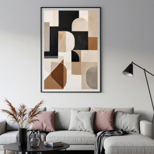 Subtle Geometric Rhythm Canvas Print