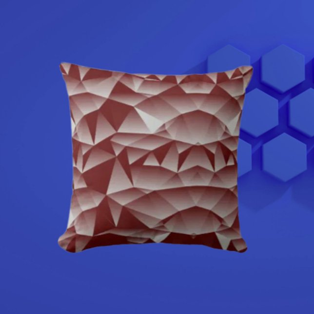 Subtle Geometry Burgundy Cushion (Creator Uploaded)