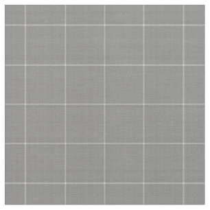 Subtle Gray Textured Tartan Plaid Fabric