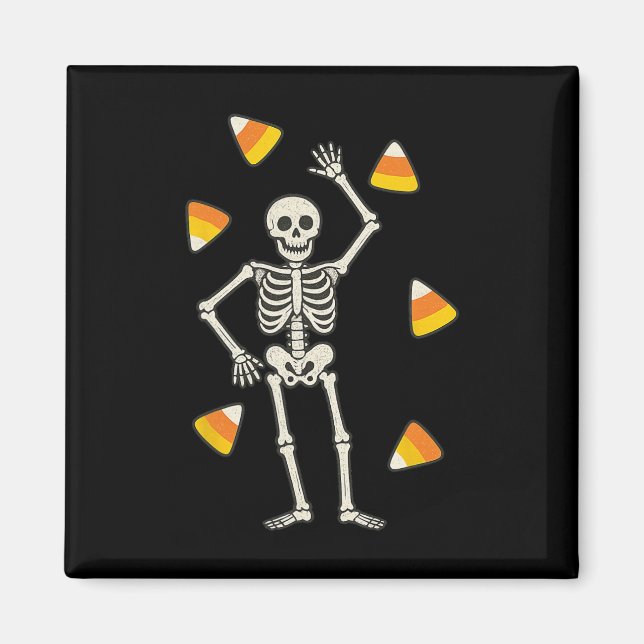 Subtle Halloween Skeleton Candy Halloween Costume  Magnet (Front)