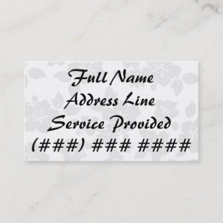 Subtle Hawaiian Business Card