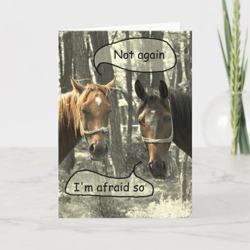 Funny Horse Cards | Zazzle UK