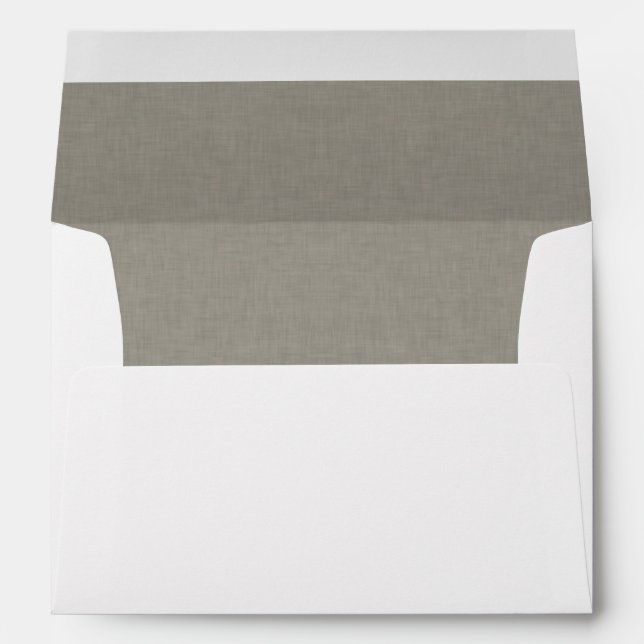 Subtle Interior Grey Fabric Texture Envelope (Back (Bottom))