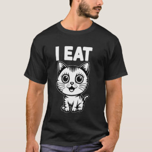 Subtle Lesbian Cat Pride I Eat Lesbian T-Shirt