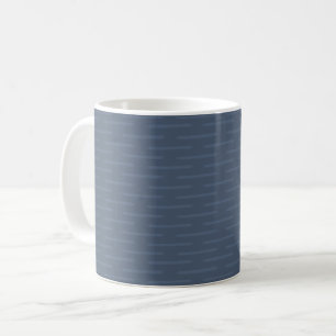 Subtle Lines on Dark Gray Blue Coffee Mug