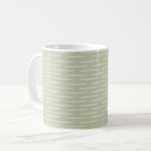 Subtle Lines on Pastel Gray Green Coffee Mug