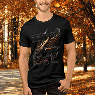 Subtle Musical Design Unisex  Tri-Blend Shirt