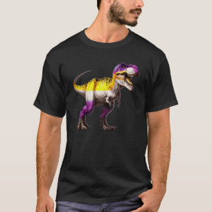 Subtle Non Binary Dinosaur Pride Month LGBTQ T-Shirt