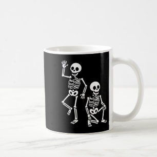 Subtle Party Skeletons Halloween Clic Funny Spooky Coffee Mug