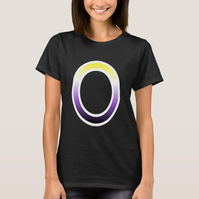 Subtle Pastel Nonbinary Circle Non Binary Pride Mo T-Shirt (Front)