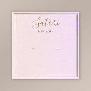 Subtle Pink Ombre Stud Earring Display