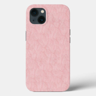 Subtle Pink Snakeskin Pattern iPhone 13 Case