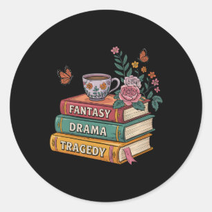 Subtle Political Humor Fantasy Drama Tragedy  Classic Round Sticker