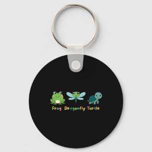Subtle Political Humour Anti-trump Frog Dragonfly Key Ring