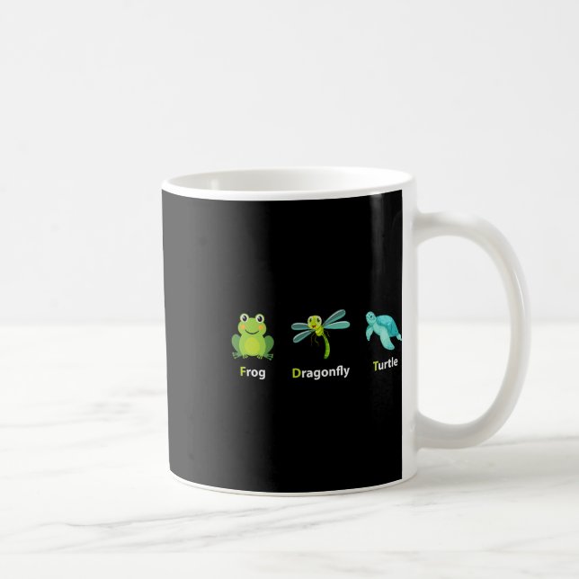Subtle Political Humour Frog Dragonfly Turtle Shir Coffee Mug (Right)