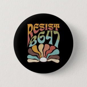 Subtle Resist 8647 Trump Resist Trump Protest Boho 6 Cm Round Badge