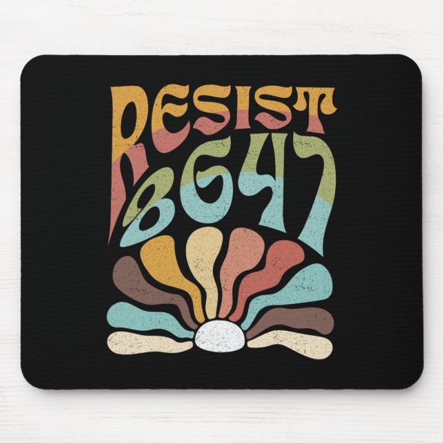 Subtle Resist 8647 Trump Resist Trump Protest Boho Mouse Mat (Front)