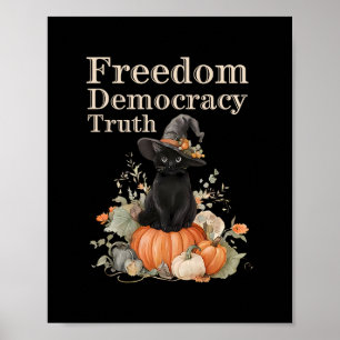 Subtle Resist Trump Freedom Democracy Truth Witch Poster