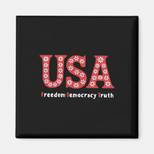 Subtle Resist Trump Usa Freedom Truth Democracy 4t Magnet
