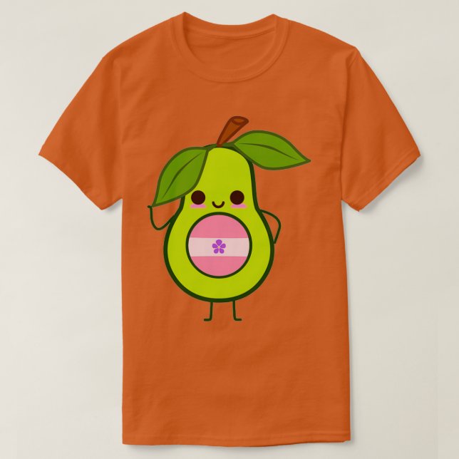 Subtle Sapphic Avocado sapphic avocado wlw avocado T-Shirt (Design Front)