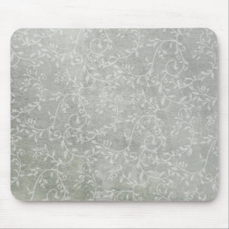 Subtle & Silvery Leafy Vines Mouse Mat