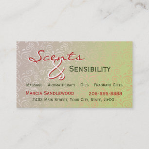 Subtle Swirls Business Card
