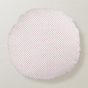 Subtle Tiny Stars & Celestial Pattern Round Cushion
