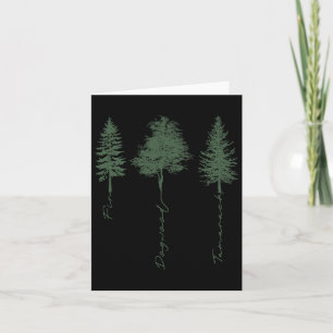 Subtle Tree Anti Trump Fir Dogwood Tamarack Card