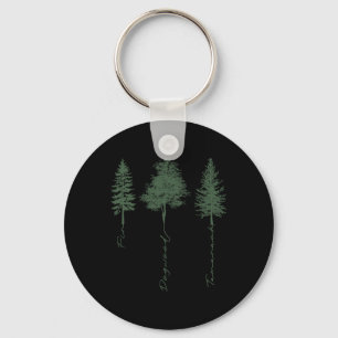 Subtle Tree Anti Trump Fir Dogwood Tamarack Key Ring