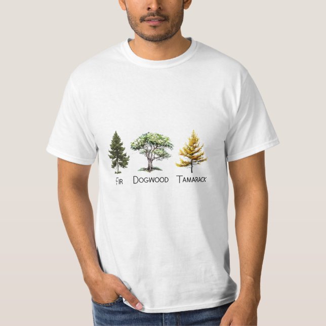 Subtle Tree Anti Trump Shirt Fir Dogwood Tamarack (Front)