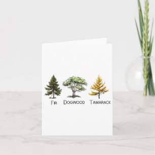 Subtle Tree Anti Trump Shirt Fir Dogwood Tamarack Card