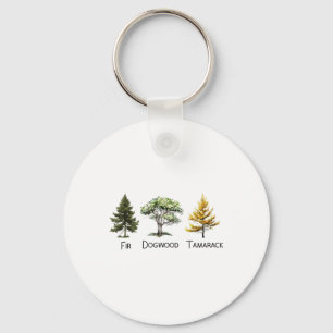 Subtle Tree Anti Trump Shirt Fir Dogwood Tamarack  Key Ring