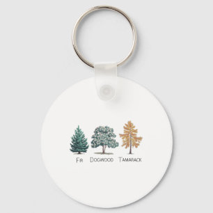 Subtle Tree Anti Trump Shirt Fir Dogwood Tamarack Key Ring
