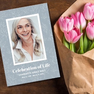 Subtle Vines Photo Memorial Program Programme