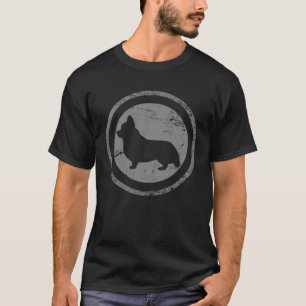 Subtle Vintage Corgi Artwork Corgi T-Shirt