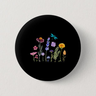 Subtle Vintage Watercolor Anti Trump  6 Cm Round Badge