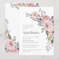 Subtle Watercolor Roses | Bridal Shower