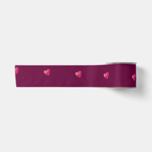Subtle Wine Red Valentine Satin Ribbon