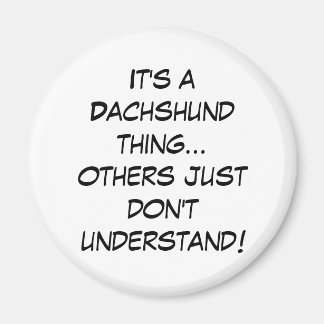 Suburban Chicagoland Dachshund Lovers Magnet