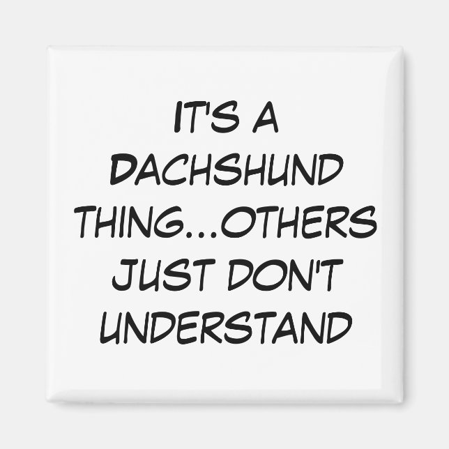 Suburban Chicagoland Dachshund Lovers Magnet (Front)