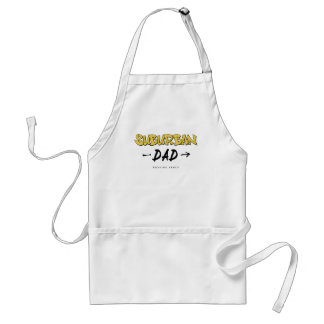 Suburban Dad, Yellow Graffiti Art Standard Apron