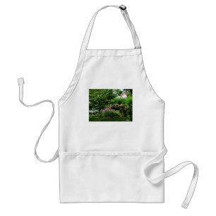 Suburban Garden With Roses Standard Apron