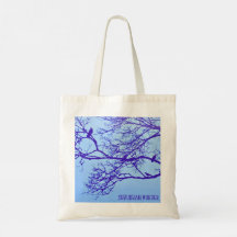 Suburban murder tote bag