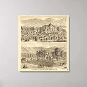 Suburban residence of Wheeling Canvas Print