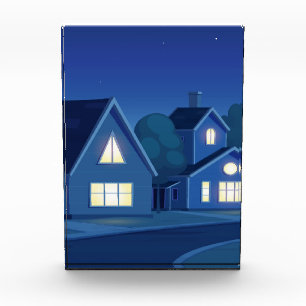Suburban Street Photo Block