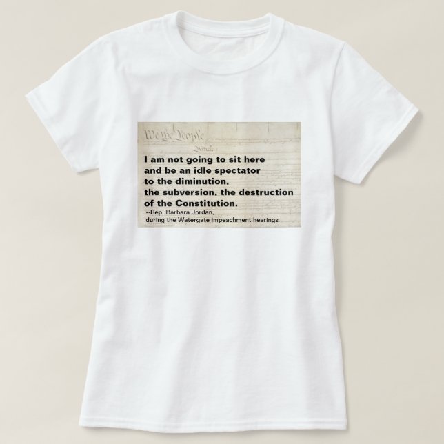 Subversion and Destruction of the Constitution T-Shirt (Design Front)