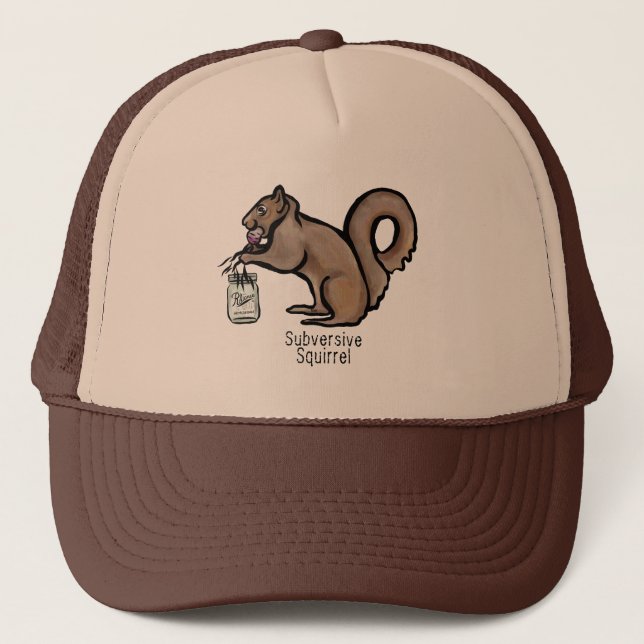 Subversive Squirrel Trucker Hat (Front)