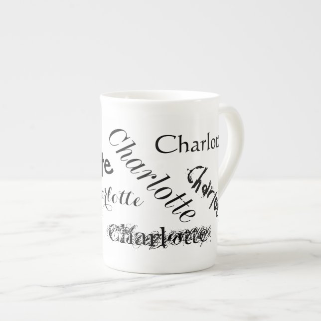 Subway Art Name Bone China Speciality Mug (Front Right)