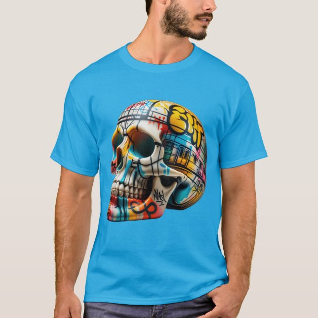 Subway Art Skull T-Shirt (Front)